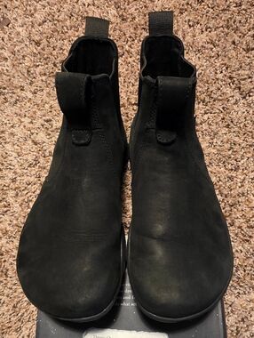 Lems Unisex Waterproof Black Slip-On Chelsea Boots Black Mens 7.5 Womens Size 9